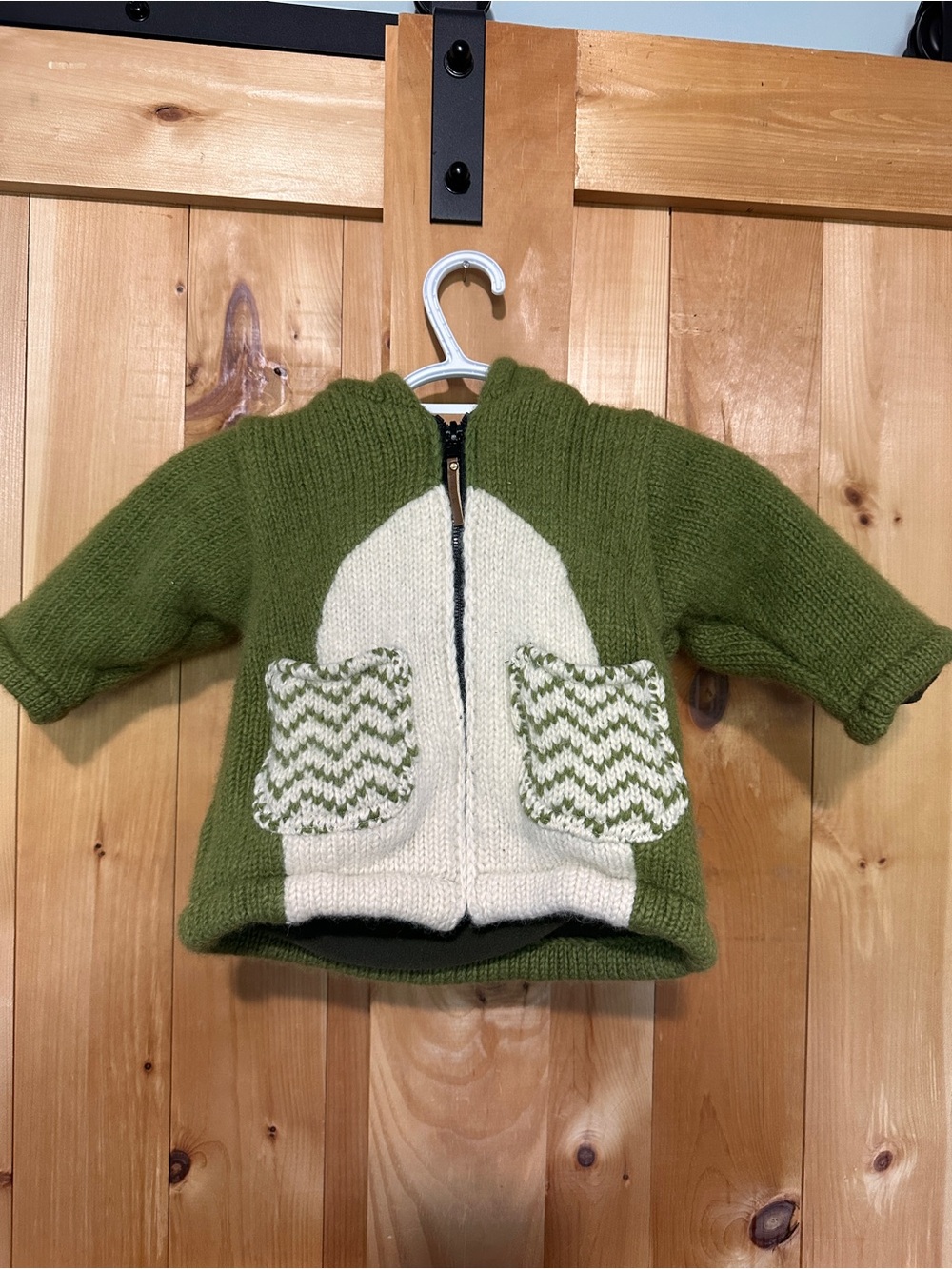 Kyber Outerwear Wool Frog Knit Fleece Lined Hooded Jacket Size S